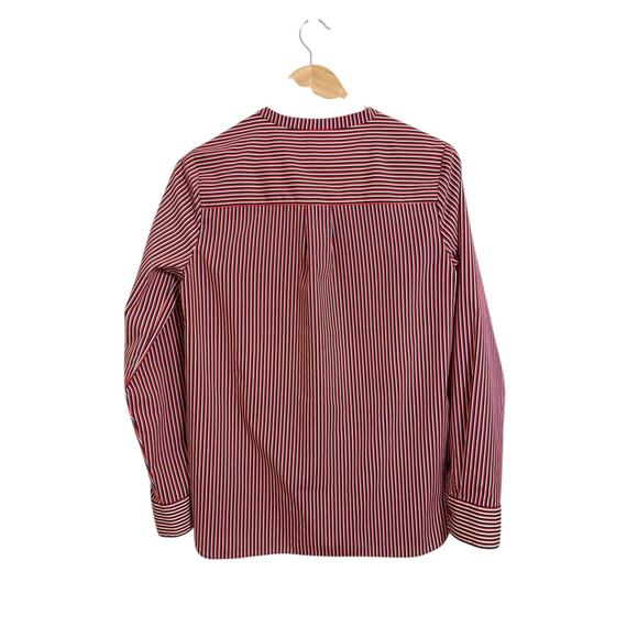 Cabi Women's Franklin Red White Blue Striped Blouse Size Small #5335 - Picture 4 of 9